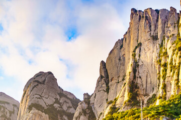 Montserrat mountain range in Spain.