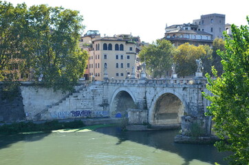 Fototapeta premium Some photos taken around the ancient and most beautiful city of Rome on a bright sunny day of October.