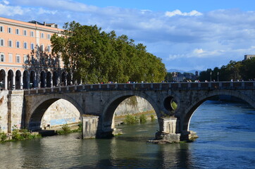 Fototapeta premium Some photos from the ancient and most beautiful city of Rome taken on a bright sunny day of October.