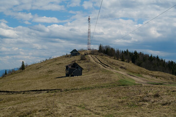 Cell tower on the mountain