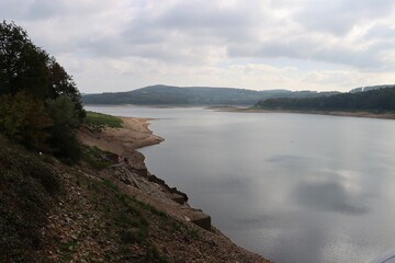 lake and mountains