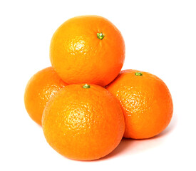 Oranges isolated on white background