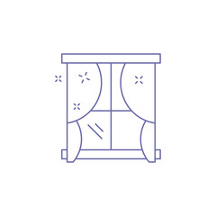 window cover cleaning icon