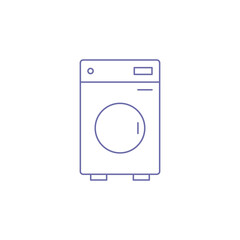 Electric household washing machine icon