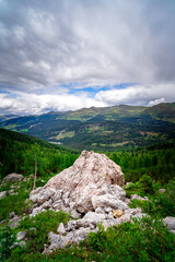 Hiking to the Rotwand Meadows in  South Tyrol.