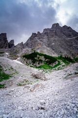 Hiking to the Rotwand Meadows in  South Tyrol.