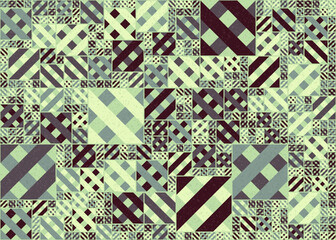 Abstract Geometric Pattern generative computational art illustration