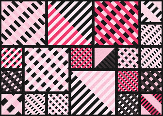 Abstract Geometric Pattern generative computational art illustration