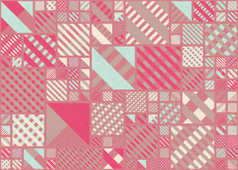 Abstract Geometric Pattern generative computational art illustration