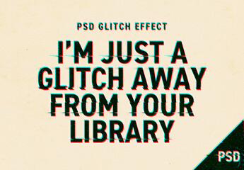 Glitched Text Effect