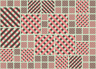 Abstract Geometric Pattern generative computational art illustration