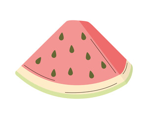 fresh watermelon portion