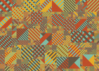 Abstract Geometric Pattern generative computational art illustration