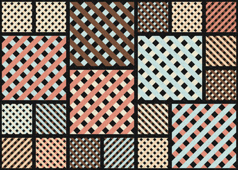 Abstract Geometric Pattern generative computational art illustration