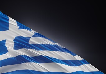 Abstract Greece Flag Illustration 3D Rendering (3D Artwork)