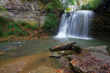 Hayden Run Falls Park in Autumn, Columbus, Ohio