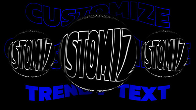 Trendy Looping Typography Titles