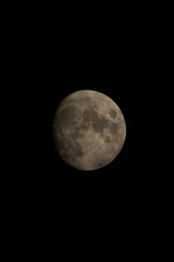 full moon in the night, shadows, black background, easily manipulatable 