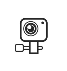 simple small style action sports camera icon
