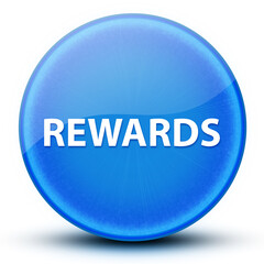 Rewards eyeball glossy elegant blue round button abstract