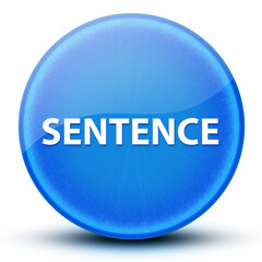 Sentence eyeball glossy elegant blue round button abstract