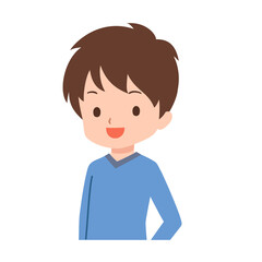 色々なポーズの私服の男性のイラスト