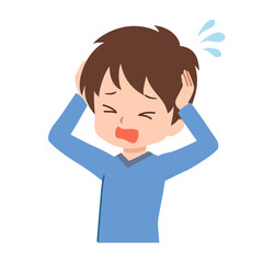 色々なポーズの私服の男性のイラスト