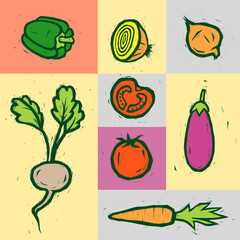 vegetables set 2