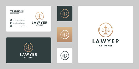golden justice logo design inspiration for attorney and law enforcer