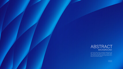 Blue abstract background, wave, Geometric vector, graphic, Background design, cover design, flyer template, banner, web page, advertisement, printing, decoration wallpaper. blue gradient background.