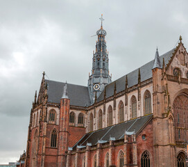 The Grote Kerk or St. Bavokerk in Haarlem, the Netherlands