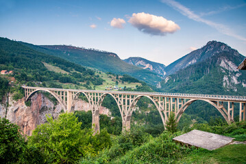 Tara Canyon Bridge,Durmitor national Park,Montenegro,Eastern Europe.