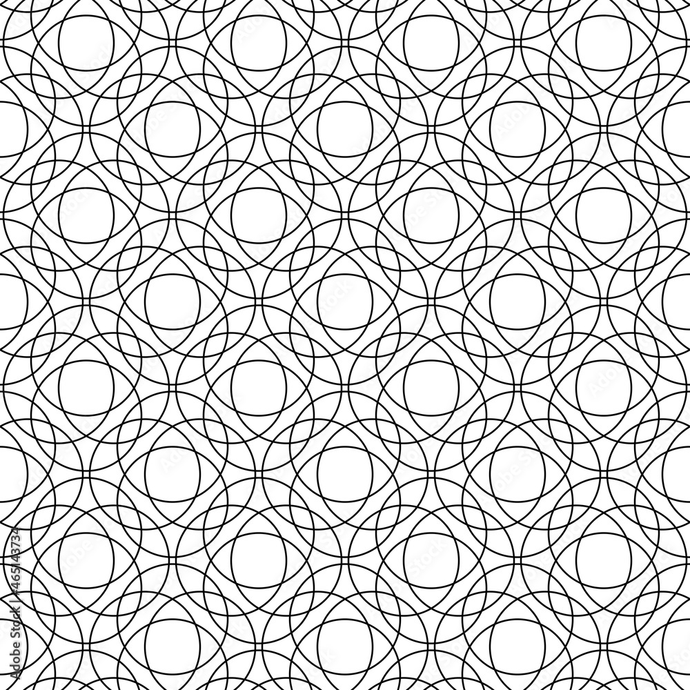 Poster Intricate interesting lace. Seamless repeating decorative pattern with lace. Vector.