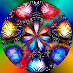 Spiritual Spots mandala Red on top