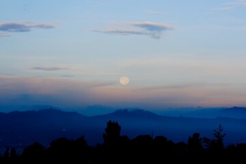 sunrise over the city