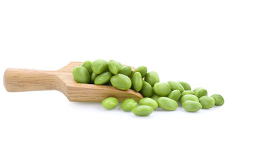 edamame beans isolated on white background