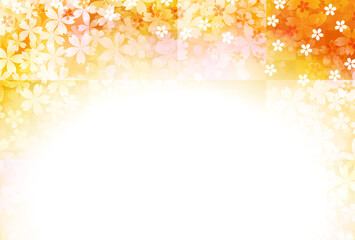 桜　和柄　年賀状　背景