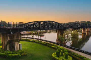 The Bridge over the River Kwai in kanchanburi thailand