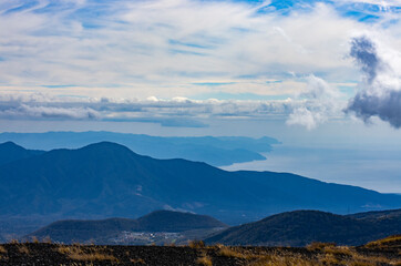 富士山からみる伊豆半島