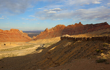 View point at Spotted Wolf Canyon, San Rafael Swell, Utah