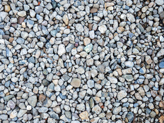 Background from gray rubble. Pebbles
