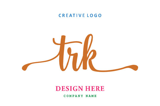 TRK lettering logo is simple, easy to understand and authoritative