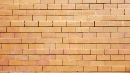 The brick wall shows the groove between the bricks.