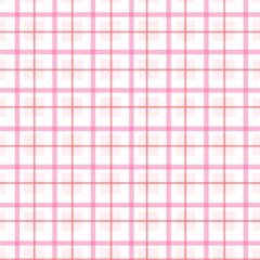 壁紙　春夏カラーのチェック　ピンク系