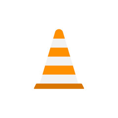 Traffic cone icon design template vector illustration isolated