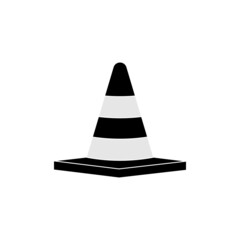 Traffic cone icon design template vector illustration isolated