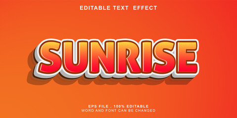 text-effect-editable-sunrise