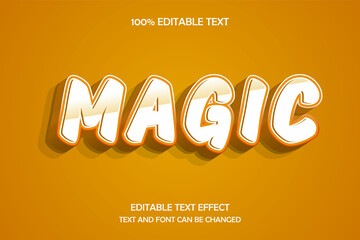 Magic 3 dimension editable text effect modern emboss dark style
