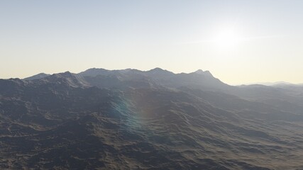 3D Rendered Fantasy Alien Landscape - 3D Illustration