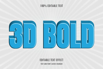 3d bold 3 dimension editable text effect modern text style